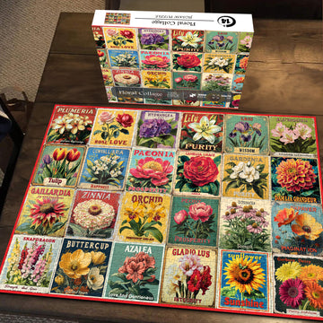 Floral Collage Jigsaw Puzzle 1000 Pieces